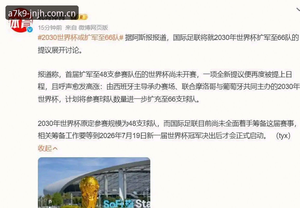 2030世界杯扩军至66队深度解析：中国男足迎来历史性机遇